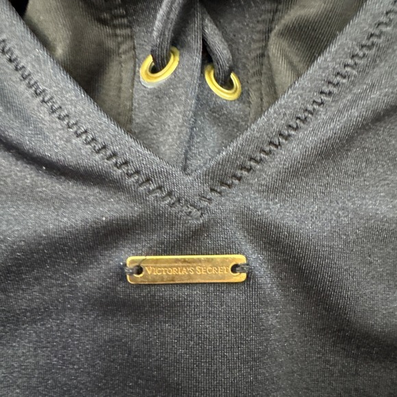 VICTORIAS SECRET Women S Swimsuit Black Lace Up Front Open Back One Piece Summer - Picture 3 of 12